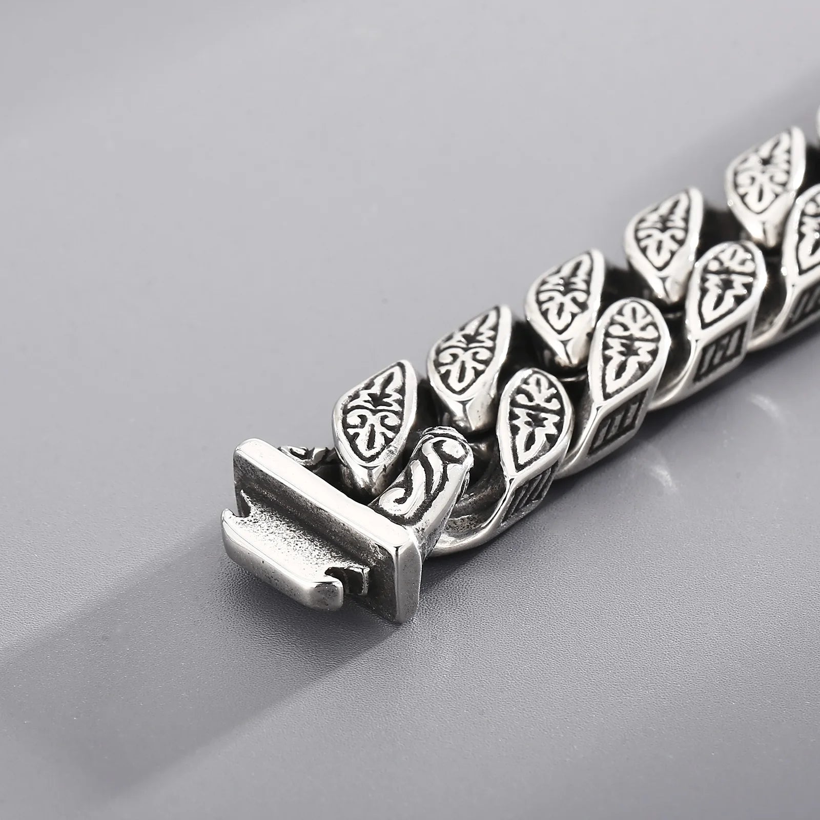 KALEN Cross Cuban Link Chain Bracelet Men‘s Heavy Stainless Steel 316L Male Charm Accessories Punk Personalized Jewelry