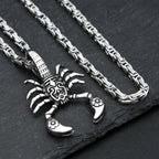 Scorpion Pendant Necklace — Stainless Steel