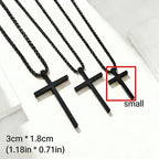 Cross Steel Pendant Double-sided Glossy Surface