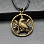 Pentagram Pendant Necklace for Men 45cm Chain