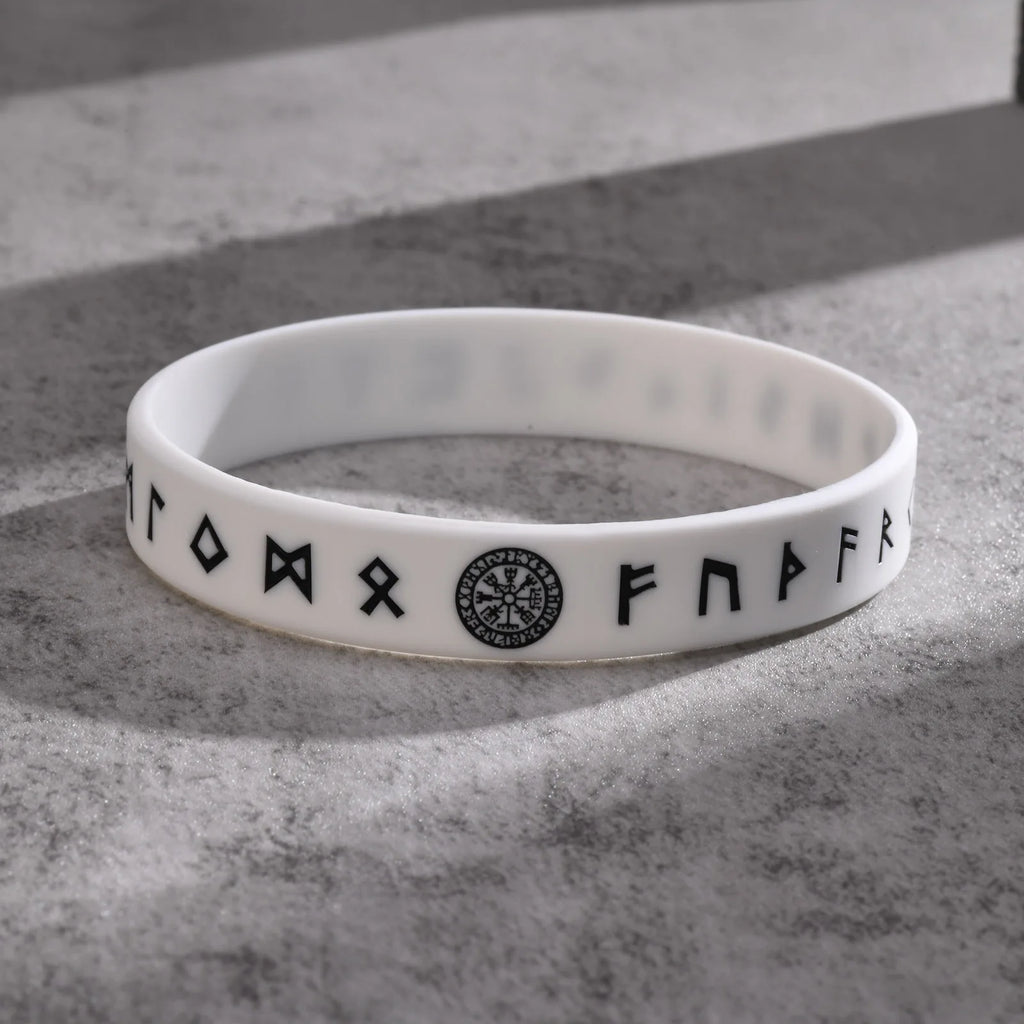 Viking Compass Silicone Bracelet 12mm