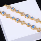 Iced Out Star Chain Necklace Stainless Steel 11MM