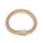 Iced Out Cuban Chain Necklace Stainless Steel 8MM