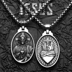 Jesus Cross Pendant Necklace — Stainless Steel