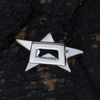 925 Silver Grillz Star Five-Point Statement