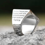 Vintage Knight Design Signet Ring — Stainless Steel