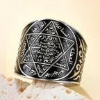 Seal of Solomon Amulet Ring — Stainless Steel