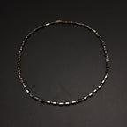 Black Hematite Gold Spacer Bead Necklace — Two-Tone