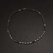 Black Hematite Golden Spacer Beads Necklace for Men and Women