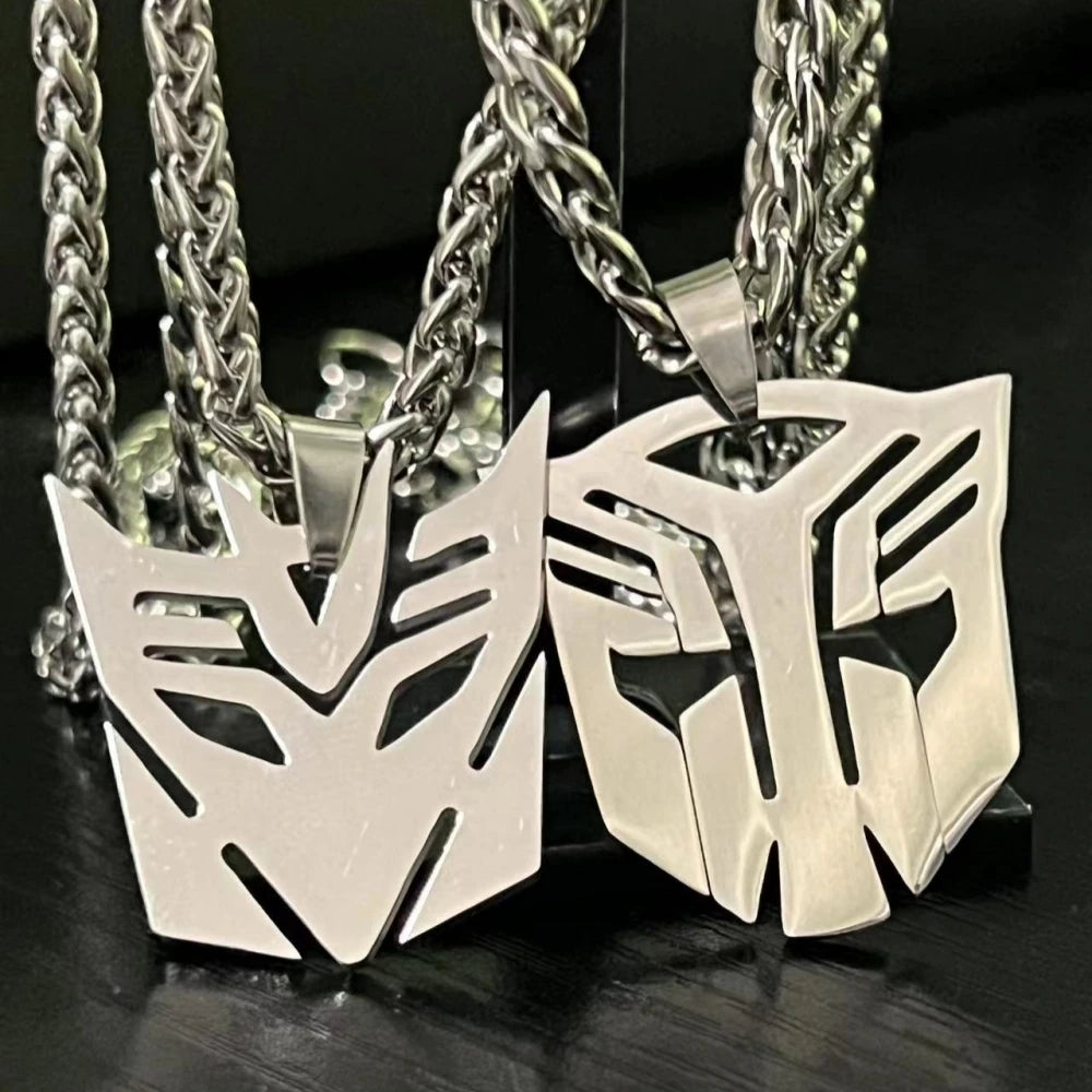 Steel Pendant Anime Movies Autobots Sign