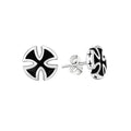 Cross Steel Earrings Vintage German World War
