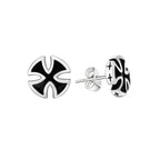 Cross Steel Earrings Vintage German World War
