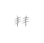 Gothic Y2K Spike Fishbone Waist Chain Necklace — Zinc Alloy