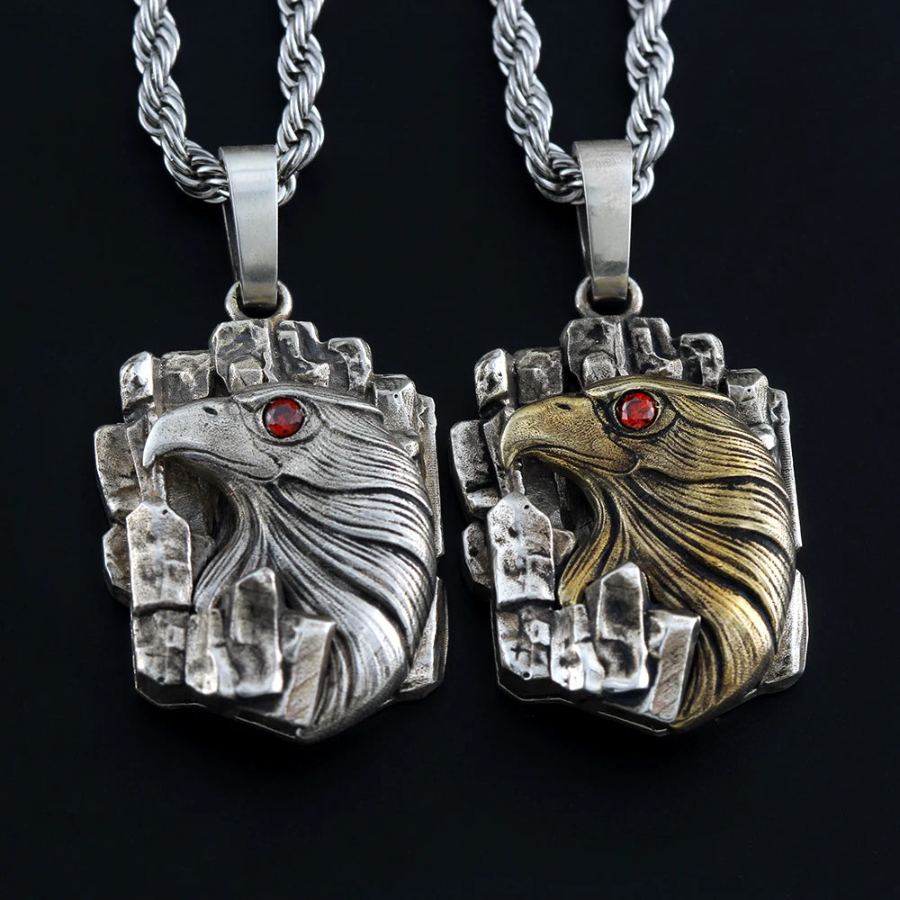 Eagle Head Pendant — Stainless Steel