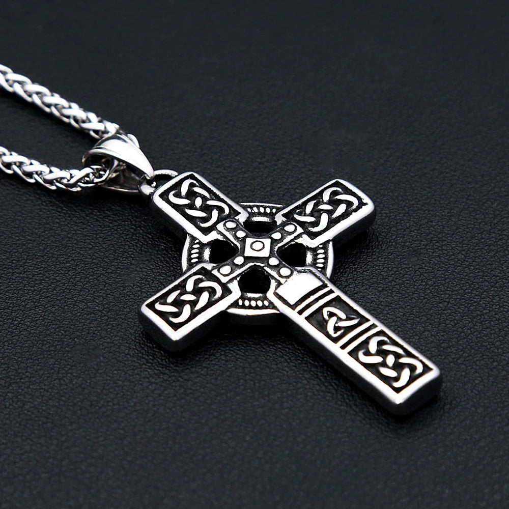Viking Celtic Stainless Steel Pendant Necklace