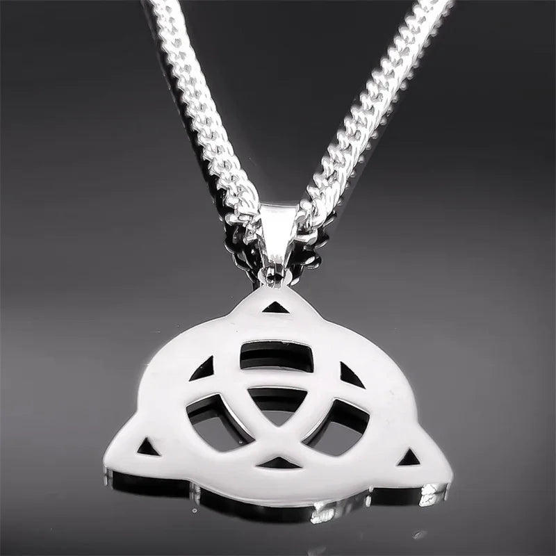 Viking Triquetra Celtic Knot Pendant — SS