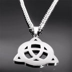 Viking Triquetra Celtic Knot Pendant — SS