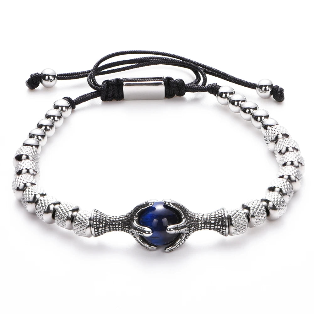 Luxury Crown Men Bracelet 316L Stainless Steel Bracelet Banlge Titanium Steel Gold Color Bracelet Adjust Size Men