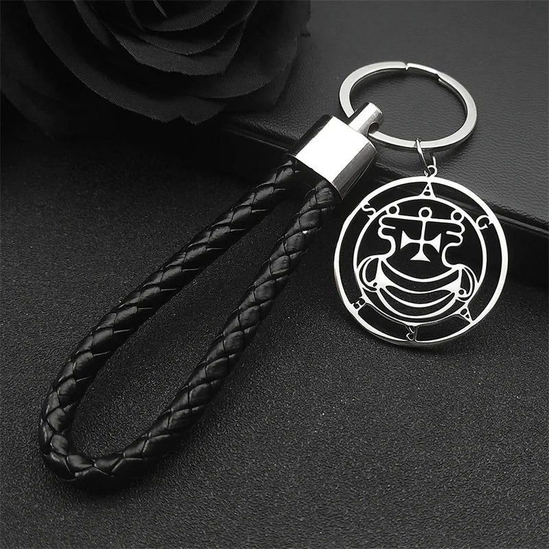 Baphomet Steel Pendant Sigeal Sigil Lucifer Key