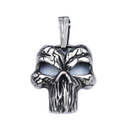 Vintage Large Skull Pendant Necklace — Stainless Steel