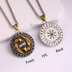 Viking Dragon Stainless Steel Pendant Necklace