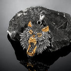 Odin's Wolf Pendant Necklace — Stainless Steel