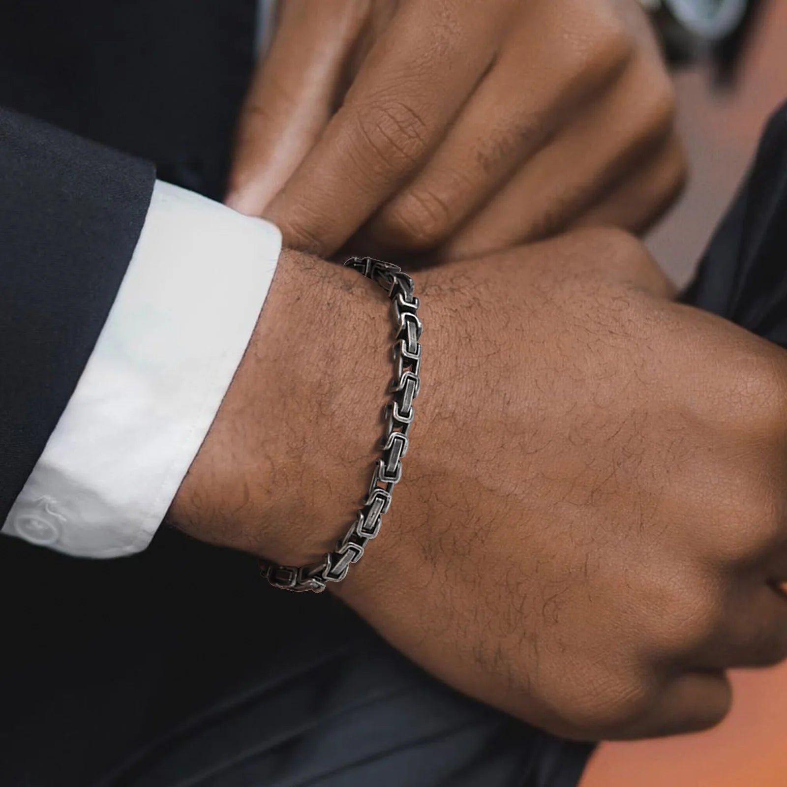 Byzantine Retro Chain Bracelet 4mm — Stainless Steel
