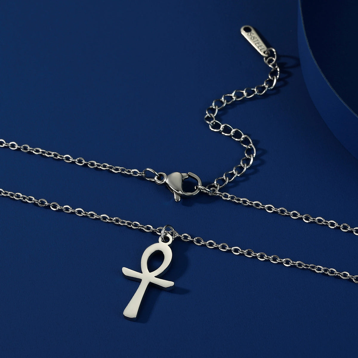 Jeshayuan The Egyptian Cross Ankh Pendant Necklace For Women Gods of Egypt Stainless Steel Life Amulet Jewelry Gift