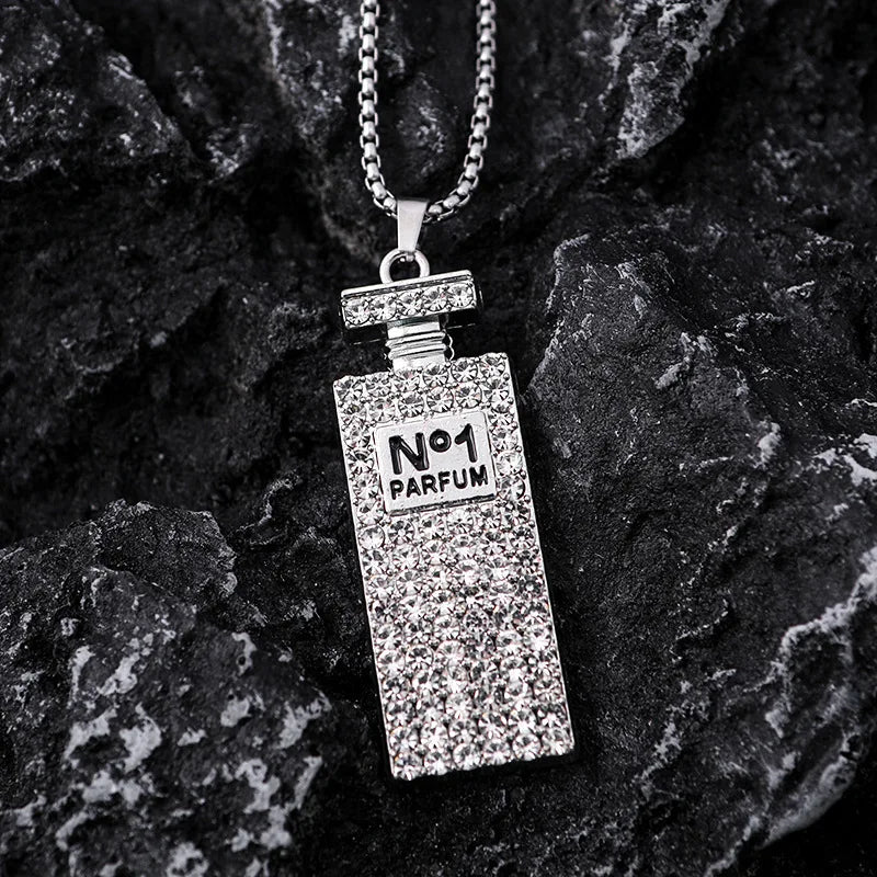 Steel Chain Perfume Bottle Small Crowd Versatile