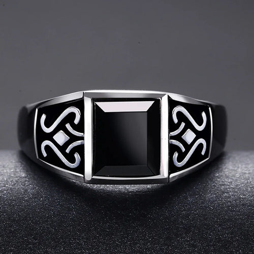 Classic Vintage Simple Band Ring, Wedding Style — Silver-Tone