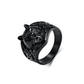 Viking Wolf Head Celtic Ring — Stainless Steel