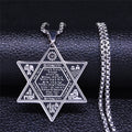 Star of David Solomon Necklace — Stainless Steel