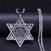 Star of David Solomon Necklace — Stainless Steel