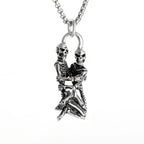 Vintage Punk Inverted Pentagram Satanic Goat Necklace Pendant for Men Unique Pagan Amulet Jewelry