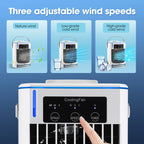 Small Space Air Conditioning for Home Rechargeable Portable Summer Desktop Air Cooler Spray Fan Moist Clean Air for