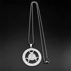Hecate Wheel Pendant Necklace — Stainless Steel