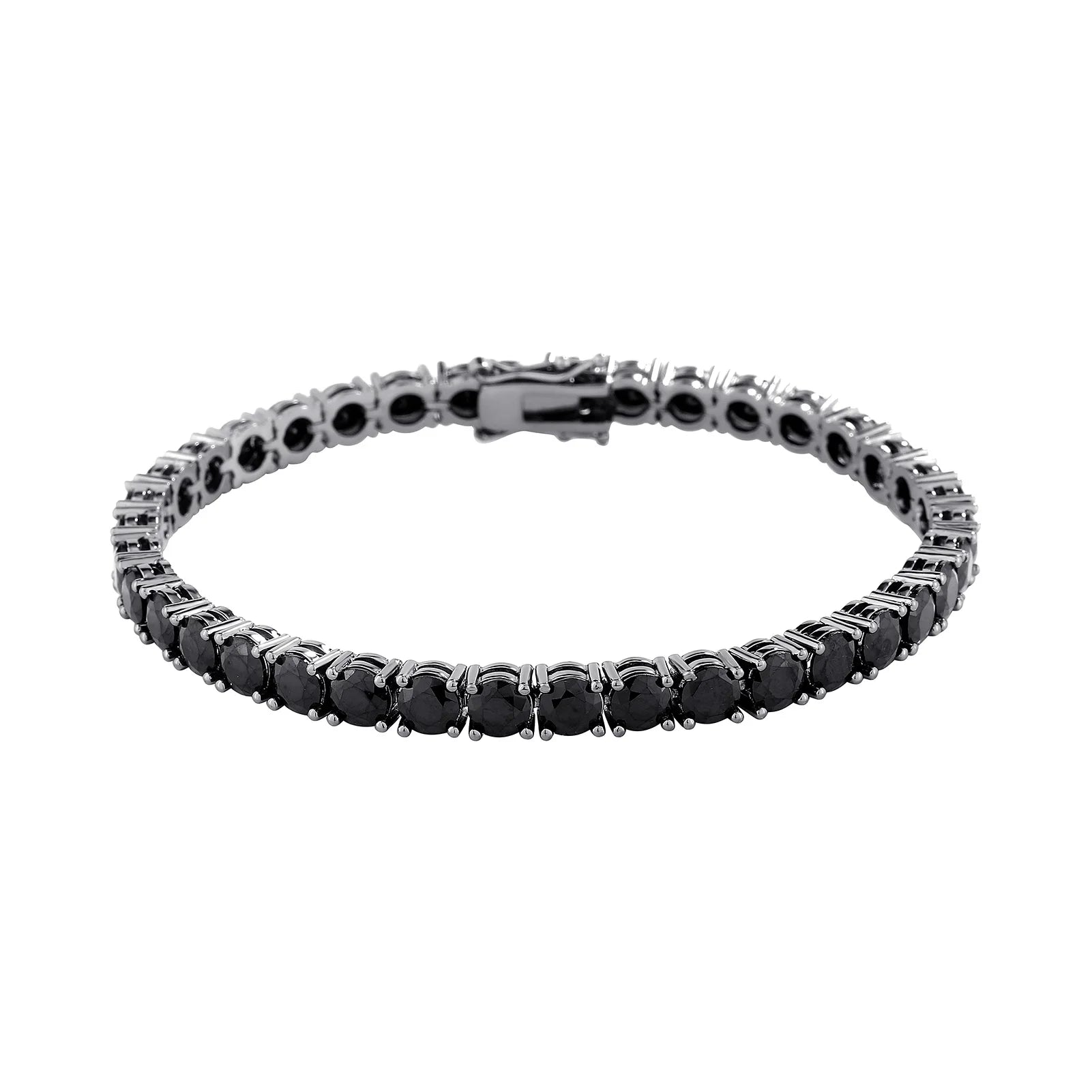 TOPGRILLZ 3MM-5MM Iced Out Black Cubic Zirconia Tennis Chain Bracelet Micro Paved 5A+ CZ Stones Charm Bangle For Men Women Gift