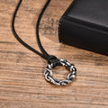 Thorns Braided Wreath Pendant Necklace