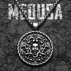 Snake Medusa Pendant Necklace Stainless Steel