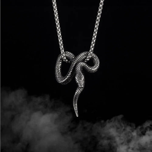 Snake Stainless Steel Pendant Necklace