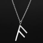 Viking Rune Layering Necklace — Minimal