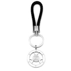 Key Steel Pendant Wicca Triple Moon Goddness Hekate