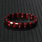 Hematite Therapy Stretch Bracelet — Mixed Metal