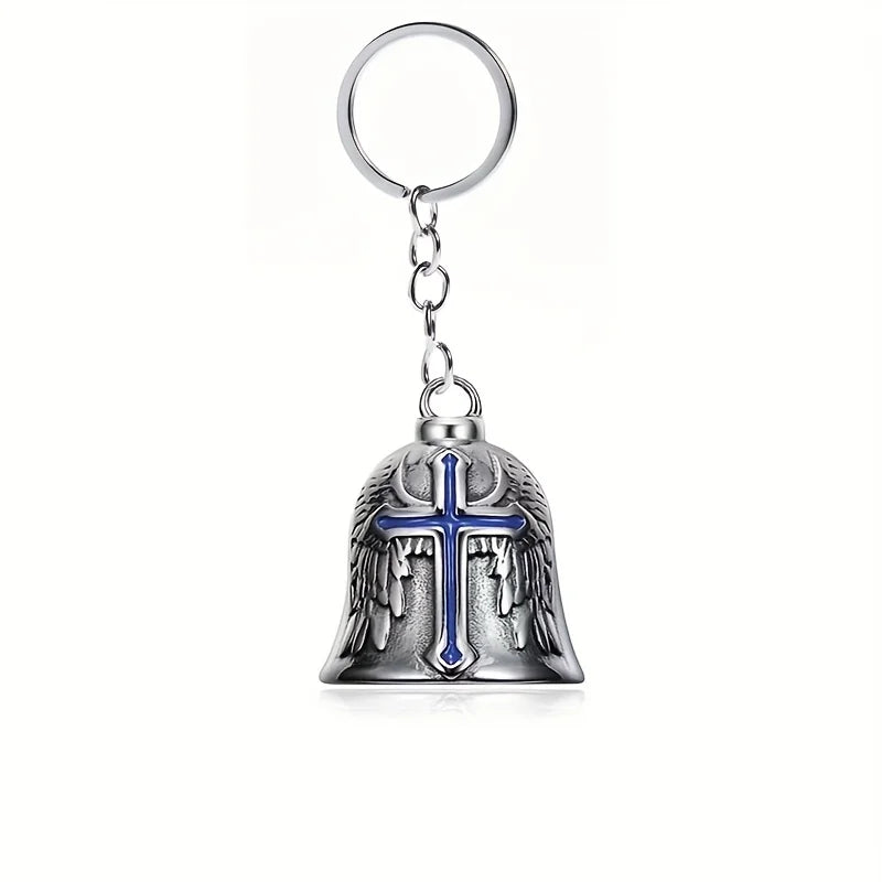 Norse Gods Odin Celtic Knot Motorcycle Bell Necklace Men's Punk Riding Rock Lucky Exorcism Amulet Jewelry