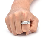 Stainless Steel Ring With Brushed Surface Men Women Couple Wedding Engagement Jewelry High-quality Matte Accessories