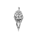 Raven Skull Pendant — Stainless Steel
