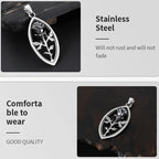 Rose Stainless Steel Pendant Necklace