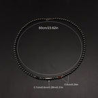 6mm Black Magnetic Hematite Round Beads Tiger-eye Stone Necklace for Men and Women