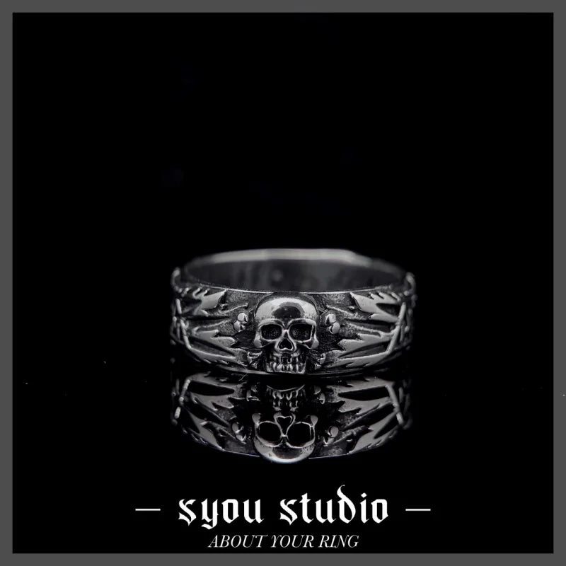 Simple Skull Ring — Stainless Steel