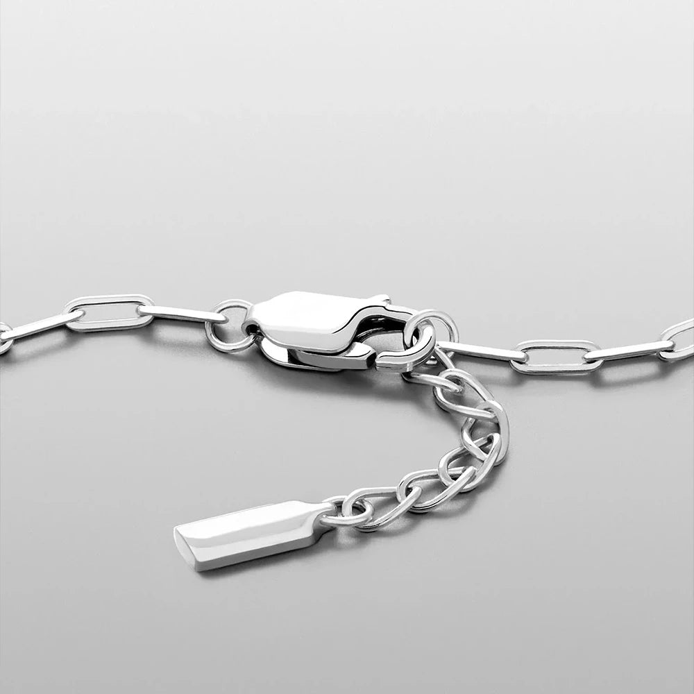 2mm Paperclip Chain Bracelet — Stainless Steel
